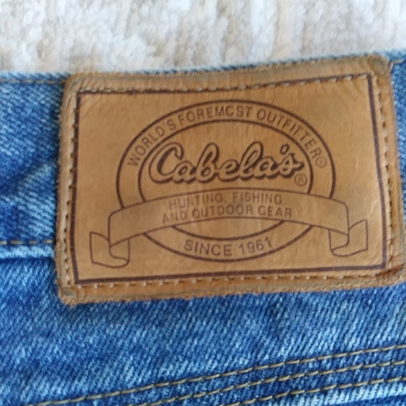 Cabela's Carpenter Cotton Jean Shorts 50 Blue - Picture 3 of 15